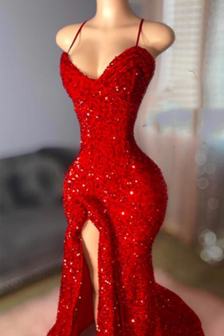 Red Prom Dresses, Sequin Prom Dresses, Mermaid Evening Dresses, Fashion Party Dresses, Formal Dresses, Sparkly Prom Dresses, Evening Gown For