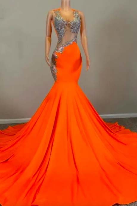 Orange Prom Dresses, Vestidos De Fiesta, Fashion Party Dresses, Elegant Prom Dresses, Robes De Soiree Femme, Formal Occasion Dresses, Formal