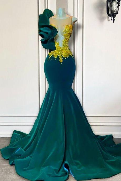 Emerald Green Prom Dresses, 2024 Prom Dresses For Black Girls, Fashion Birthday Party Dresses, Lace Applique Prom Dresses 2025, Beaded Evening