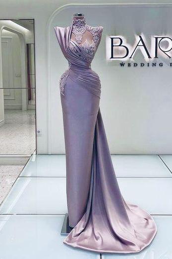 Lace Applique Prom Dresses, High Neck Prom Dresses, Abendkleider 2024, Pink Prom Dresses, Cocktail Dresses, Vestidos De Gala, Elegant Prom