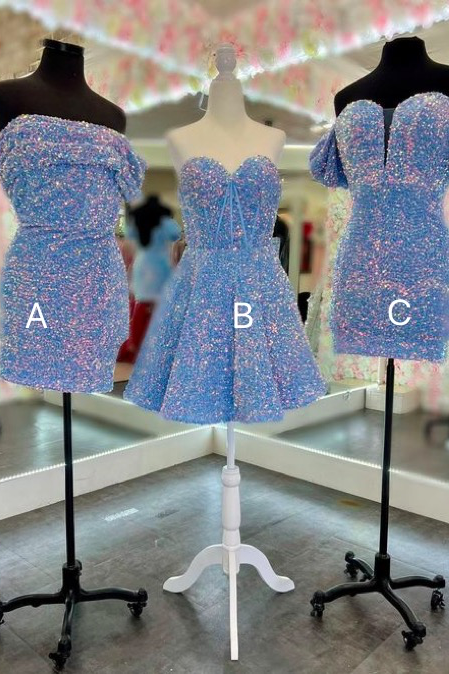 Mini Length Prom Dresses 2024, Sparkly Sequin Prom Dress, Birthday Party Dresses For Girls, Fashion Party Dresses, Graduation Dresses, Prom