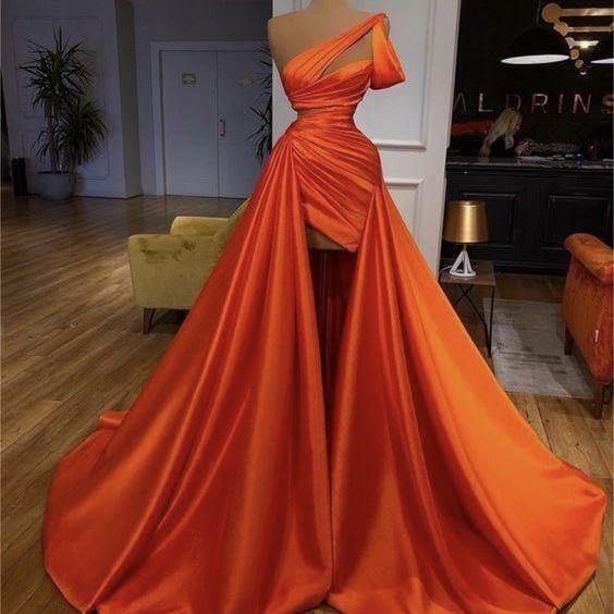 One Shoulder Prom Dresses, Simple Prom Dresses, Sexy Formal Party ...