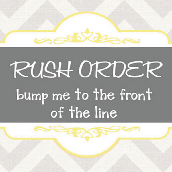 rush order (receive the dress within 15-20 days)