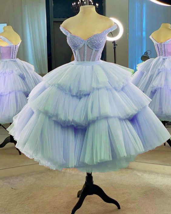Blue Prom Dresses, Beaded Prom Dresses, Sweet 16 Dresses, Robes De ...